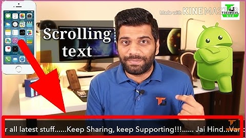 How to Add Scrolling Text In Your Video Like Technical Guruji |Video me chalte hue text kaise lagaye