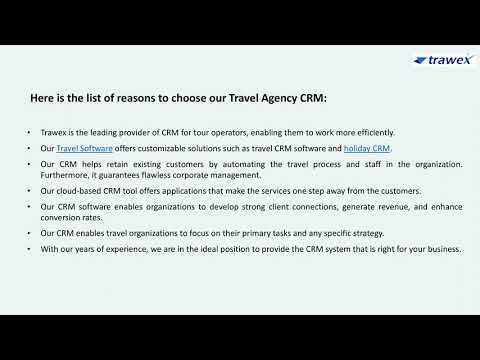 Travel Agency CRM | Trawex