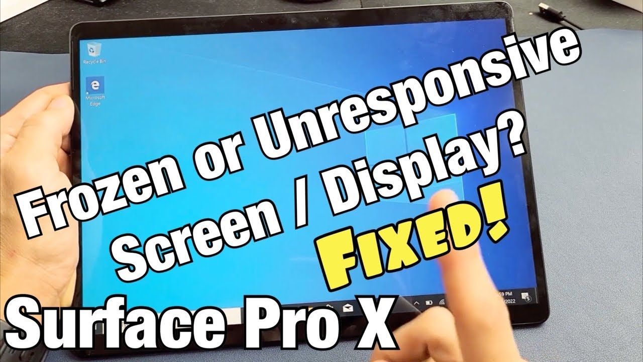 Microsoft Surface Pro X Stuck Frozen Or Unresponsive Screen Fixed