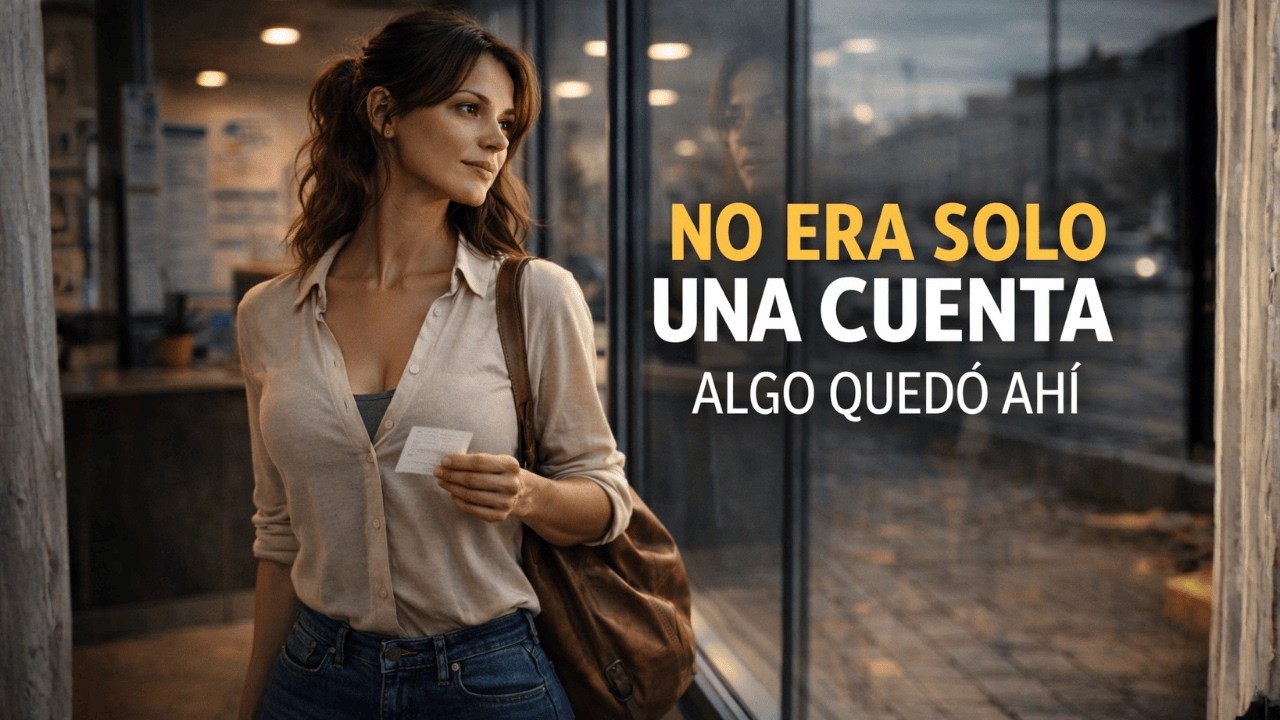 Solo fue a pagar una cuenta… y la conversación se quedó