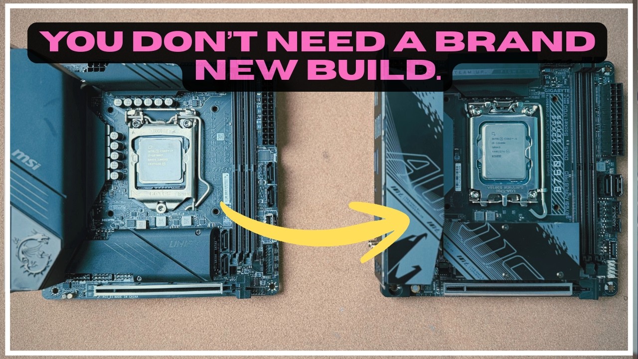 PC システ厶 (MBoard, RAM Kit, CPU & HS) Rebuild your PC - how to upgrade your motherboard and CPU (NR200