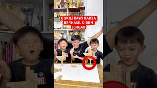 GOKIL! RAWI RAKSA BERHASIL DIRIIN JENGA!! #viral #jenga #games #comedy #fyp