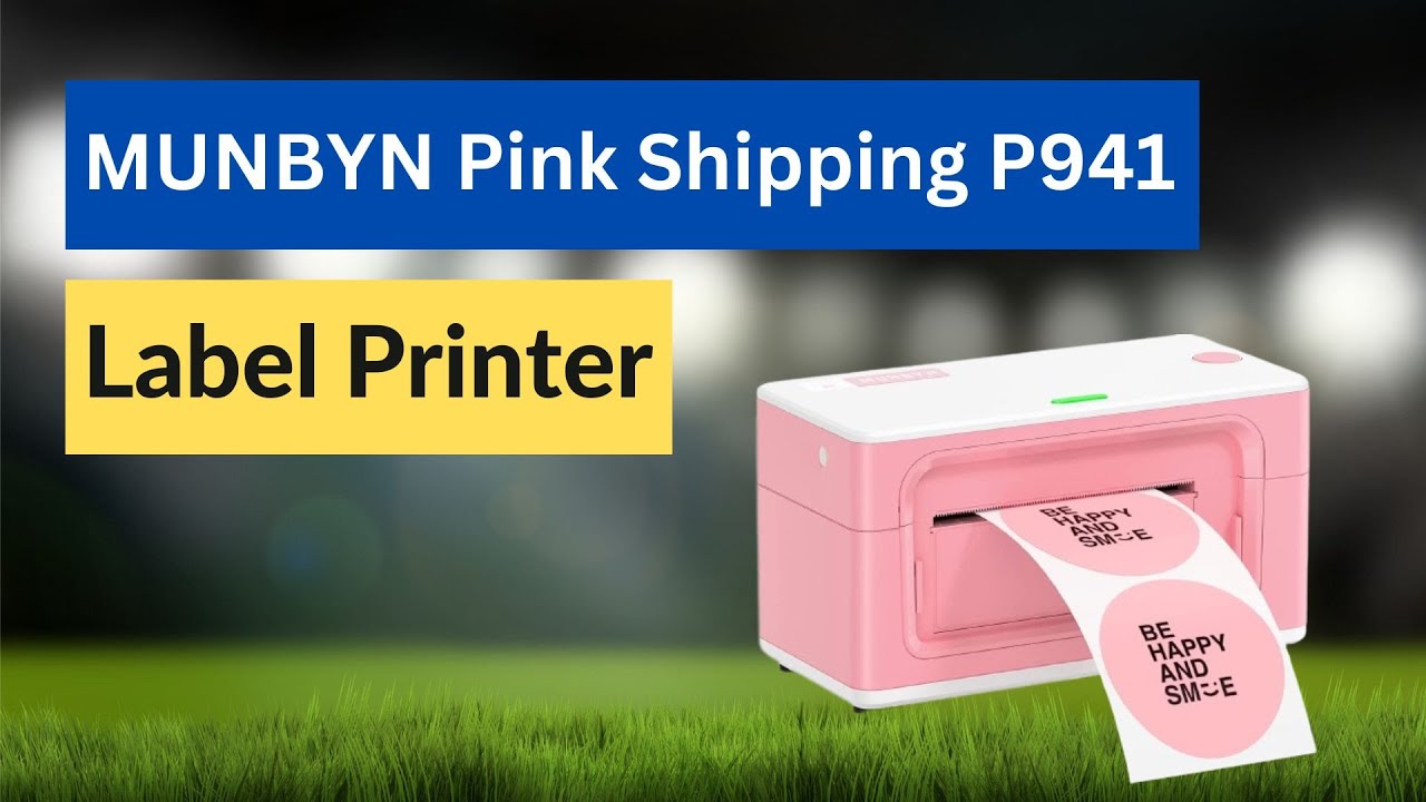 MUNBYN Pink Shipping Label Printer best printer for labels and