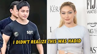 Viral video of V BTS crying after being given this gift to military camp by Gigi Hadid