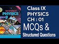Physics class 9 chapter 1 mcqs sindh board | Class IX Physics Mcqs &amp; book Exercise