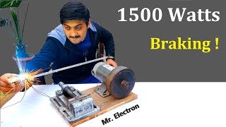 180v DC Motor to 1500W Flywheel Generator | Regenerative Braking 1.5 kw