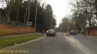 Idiot in Peugeot on the road - Northampton