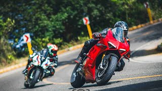 Chasing Ducati Panigale V4S with my BMW M1000RR
