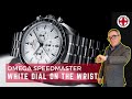 Speedmaster white dial on the wrist  new moonwatch shopping