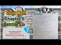 Class 7 Math Chapter 5 Exercise 5 1 Sets Ilmi Darasgah 