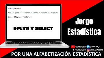 Función select de la libreria dplyr en rstudio