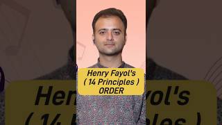 Henri Fayol's Principle of Order | Gourav Miglani #Shorts #Commerce Principle of Order