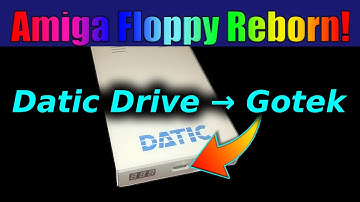 Datic external floppy as housing for Gotek floppy emulator