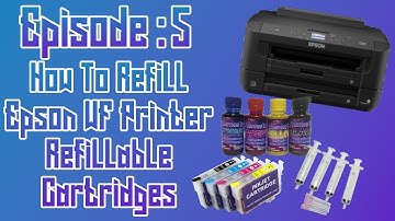 How to refill Sublimation Cartridges for Epson WF Printers ep: 05