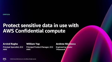 AWS re:Invent 2024 - Protect sensitive data in use with AWS Confidential compute (CMP324)