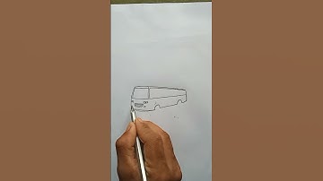 bus drawing easy #artist #pencildrawing #vairalvideo