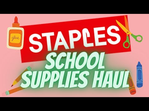 Staples School Supplies Haul