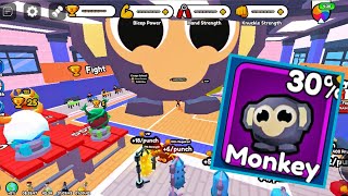 Super Mega Huge Monkey Pet in Arm Wrestle Simulator screenshot 1