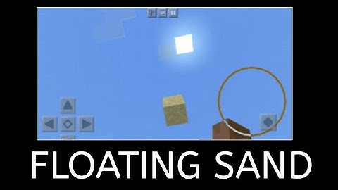 how to make a floating sand in minecraft