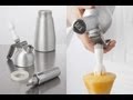 Technique de cuisine  utiliser un siphon avec un produit glifi