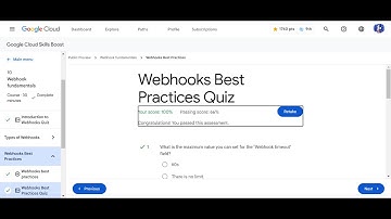 Webhooks Best Practices Quiz Solution | Webhook Fundamentals | Arcade 2024 Lab Solution