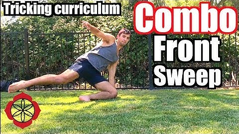 How to Combo Front Sweep Kick | Tricking Basics Tutorial