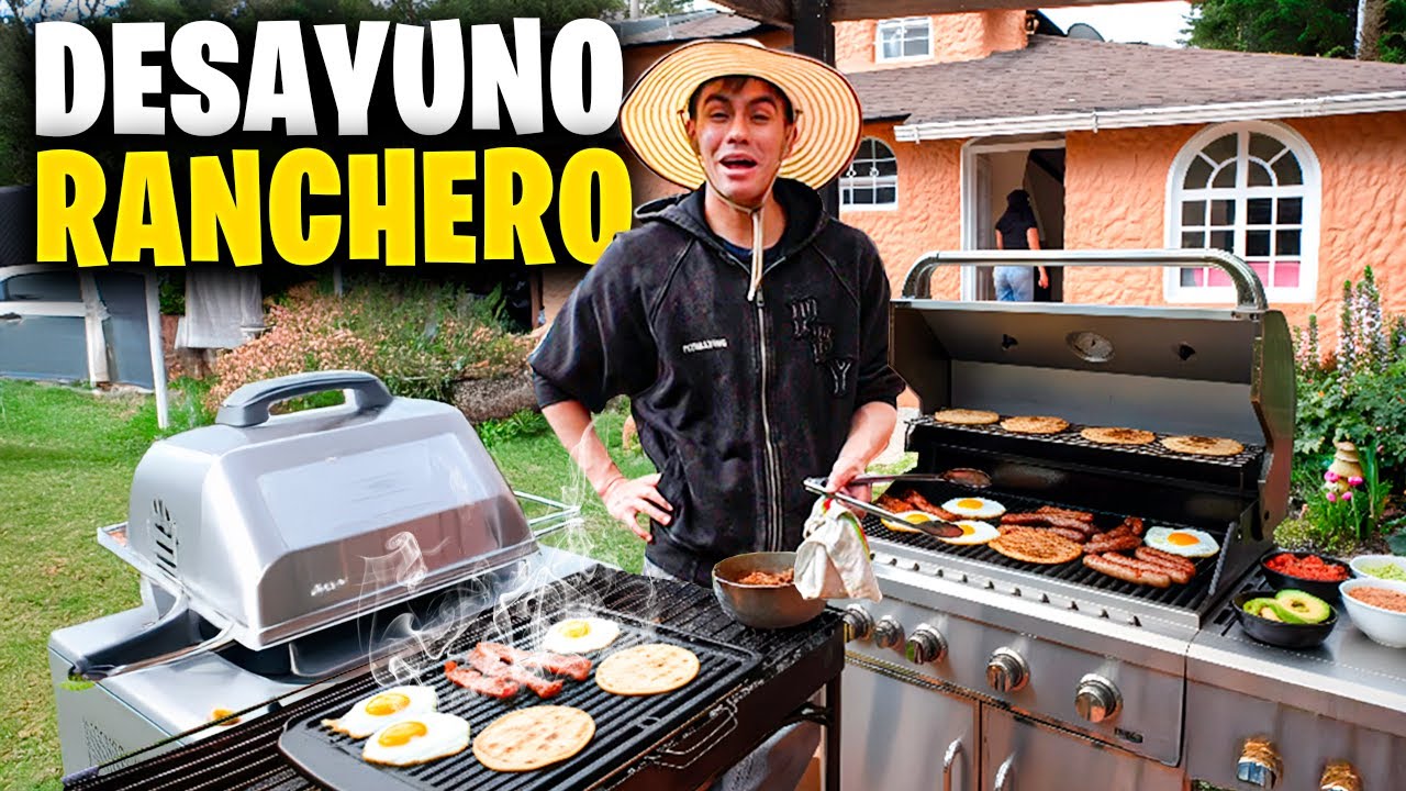 Desayuno 100% ranchero a la parrilla *sale muy bien :v*
