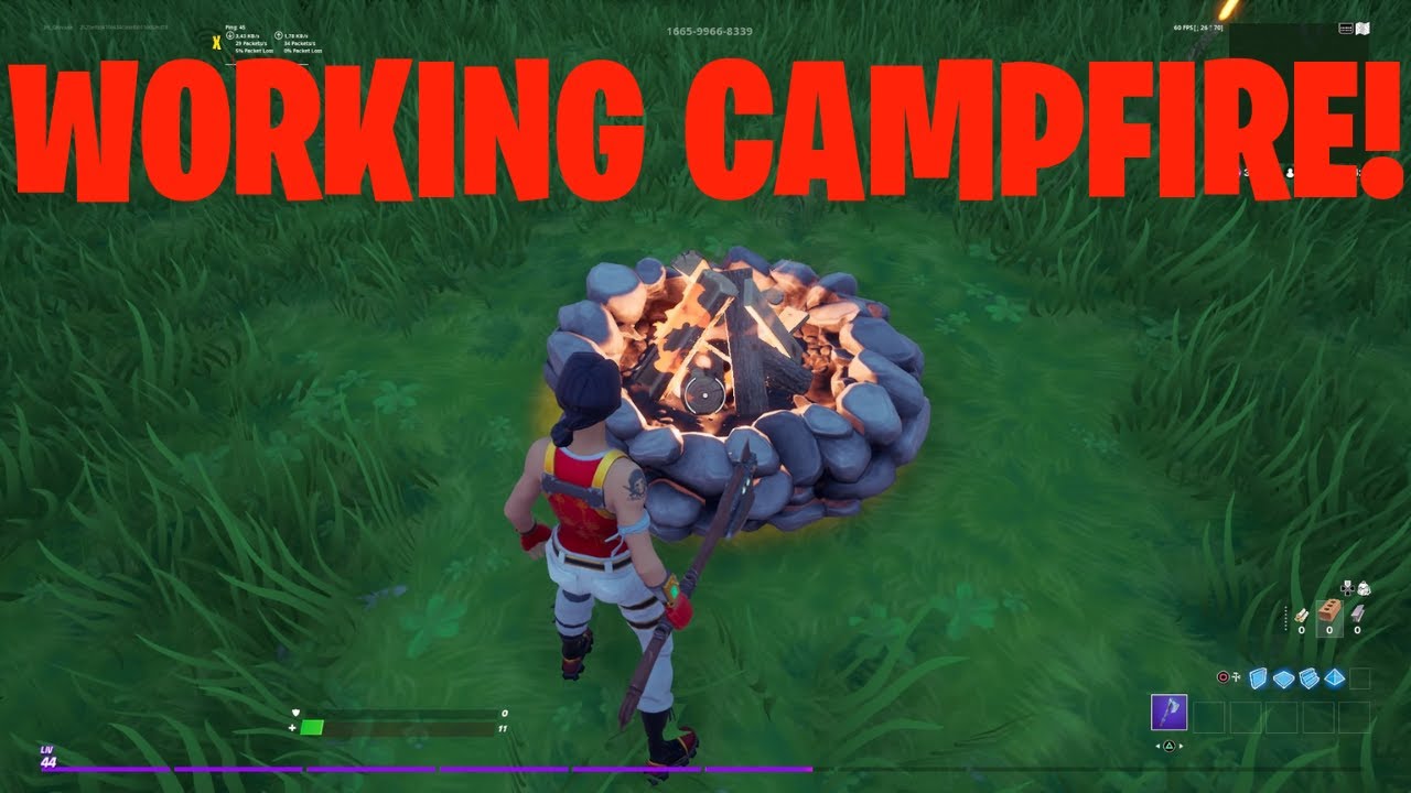 How to make A WORKING CAMPFIRE in Fortnite Creative! (New device) YouTube