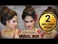 Bridal HIGH Bun Hairstyle Tutorial | Traditional Bridal Hairstyle Tutorials | Krushhh by Konica