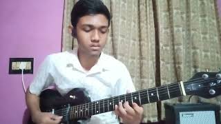 Ami Chini Go Chini Tomare Ogo Bideshini | Rabindrasangeet | Electric guitar #shorts #guitar #chords