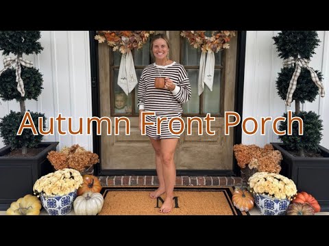 Decorate My Front Porch for Fall With Me 🍂 | Cozy & Classic Fall Porch Decorating