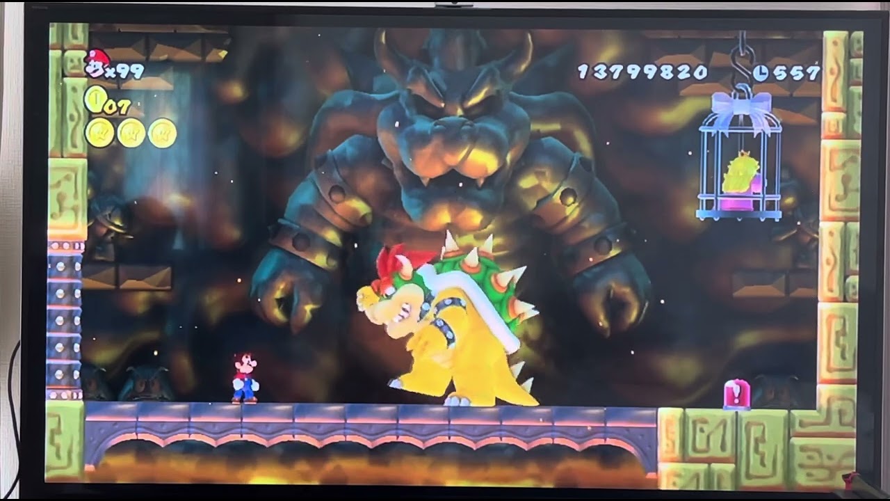 newスーパーマリオブラザーズwii  8-クッパ城　一発クリア