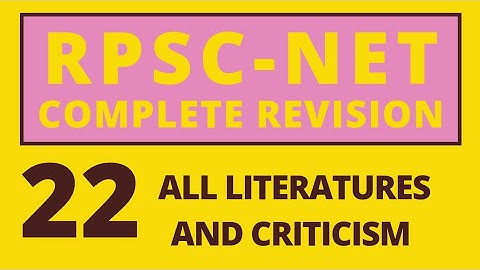 REVISION PART 2 for NTA NET English, WB SET, AP SET, TN SET, HP SET, CG SET, RPSC
