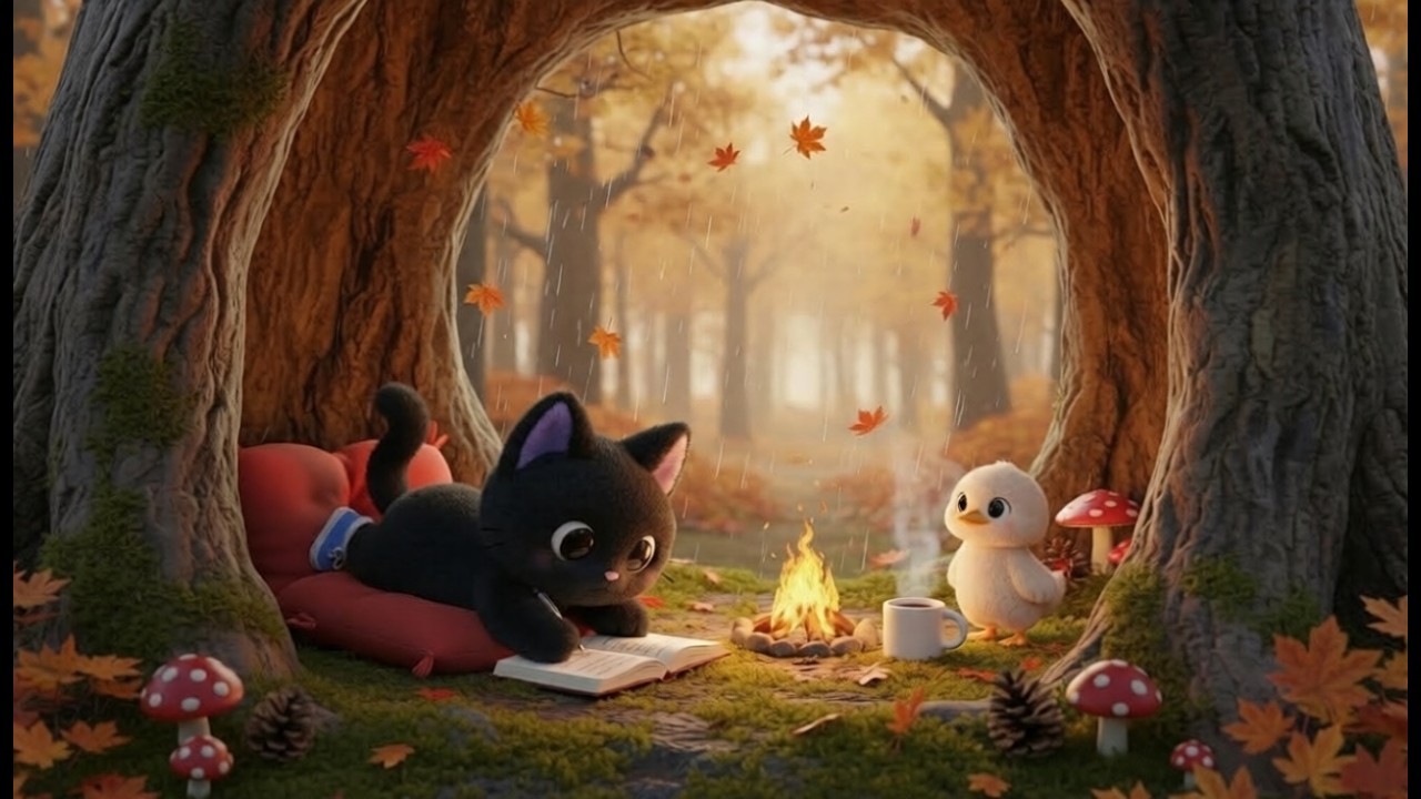 Keep Looking Up 🌧️ Cozy Rain Lo-fi Jazz for Study, Focus & Relax