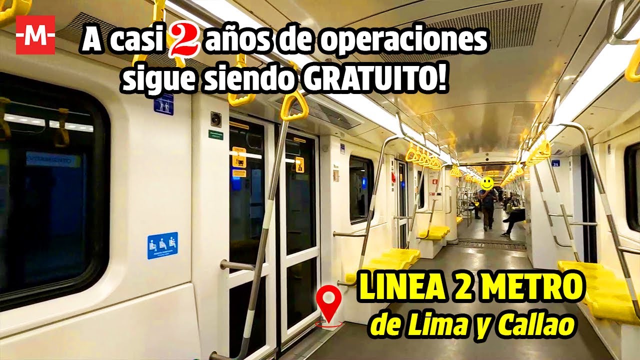 Así esta la LINEA 2 METRO DE LIMA y CALLAO 🚈 2 AÑOS DE OPERACIONES DEL SUBTERRANEO DE LIMA
