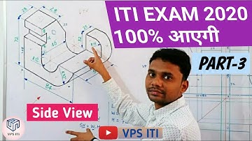 Part-3| First angle projection | Third angle projection | iti engineering drawing | iti drawing