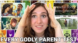 Taking Every Single "Who's My Godly Parent Quiz?" Until I Find My Cabin (getting roasted online)
