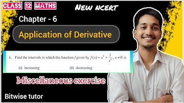 Find the intervals in which the function f given by f of x equal x cube + 1 by x cube is increasing