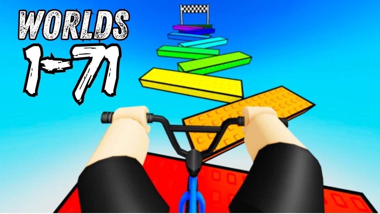 Roblox: Obby but you're on a Bike Worlds 1-71