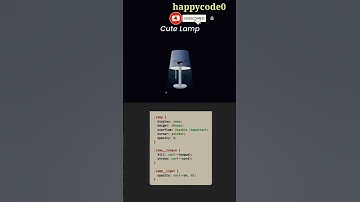 Cute Lamp using #html #css #javascript |||