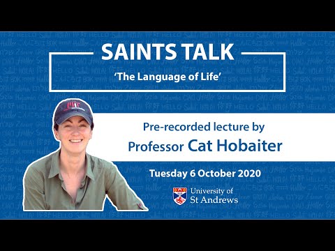 Saints Talk: &rsquo;The Language of Life&rsquo; by Dr Cat Hobaiter