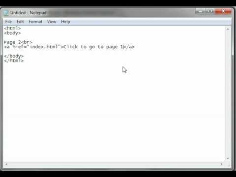 HTML Tutorial 04 - Hyper Link Pages - YouTube