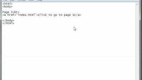 HTML Tutorial 04 - Hyper Link Pages