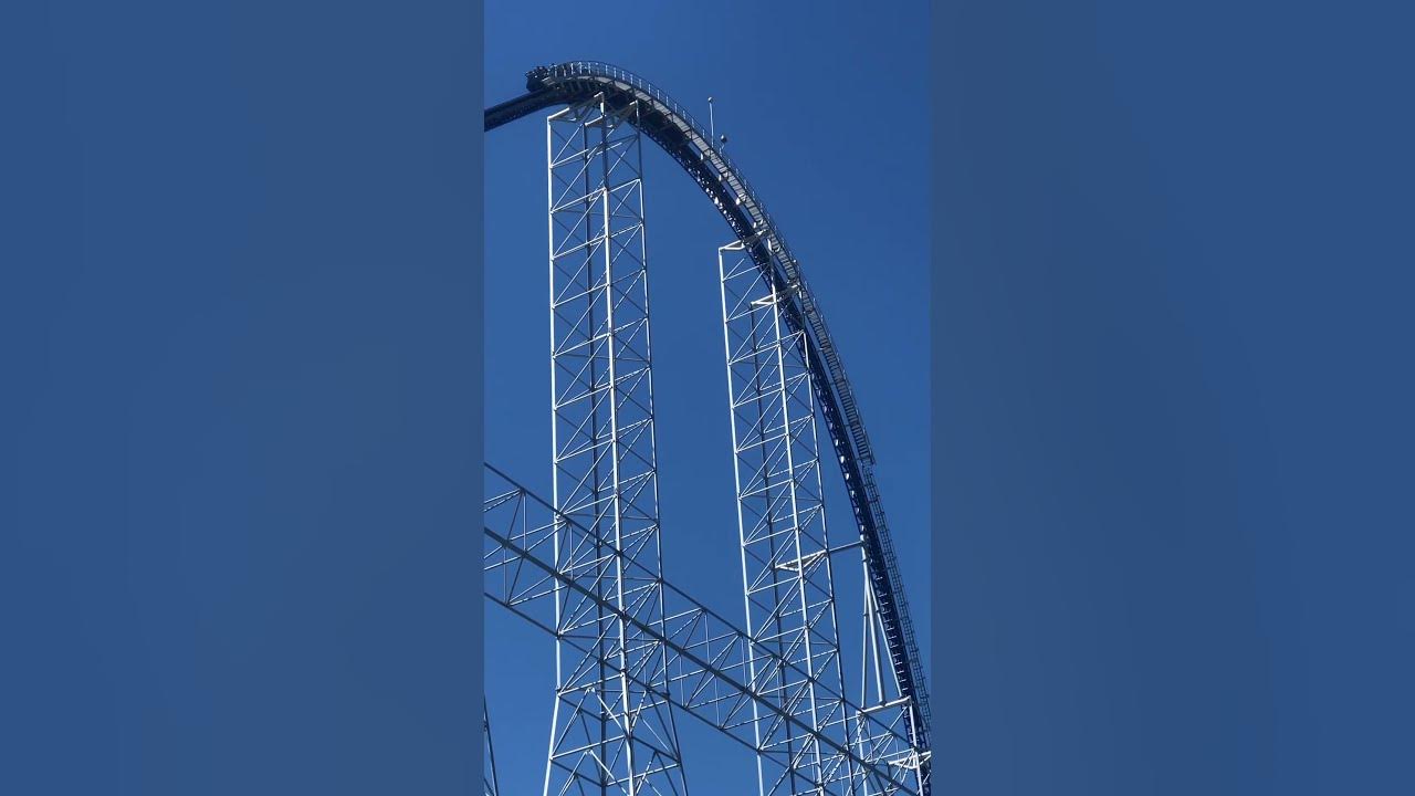 Millennium Force roller coaster at Cedar Point in Sandusky Ohio||PinkosTv||#shorts