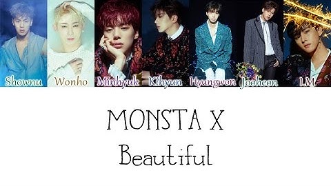 Monsta X - Beautiful (아름다워) LYRICS (Color Coded) [HAN/ROM/ENG]