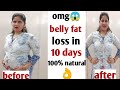 I lost my belly fat in just 10 days through this drink.I was shocked😱#lossbellyfat