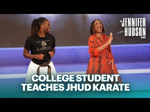 Inspiring College Student Teaches Jennifer Hudson Karate