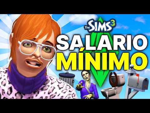 15 DAYS WITHOUT MONEY in The Sims 3 | The Minimum Wage Challenge