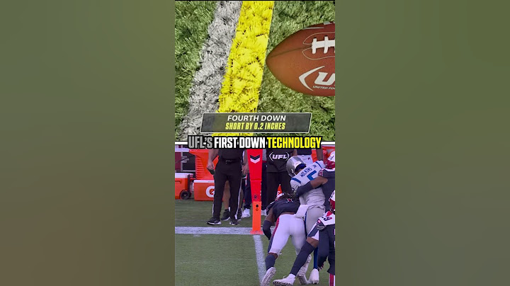 UFL's new trU Line Technology is 🔥 #UFL #Firstdown #Football #Technology