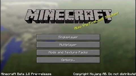 Minecraft Beta 1.8 Pre-Release 03 with Wolv21 and UncleGodFather